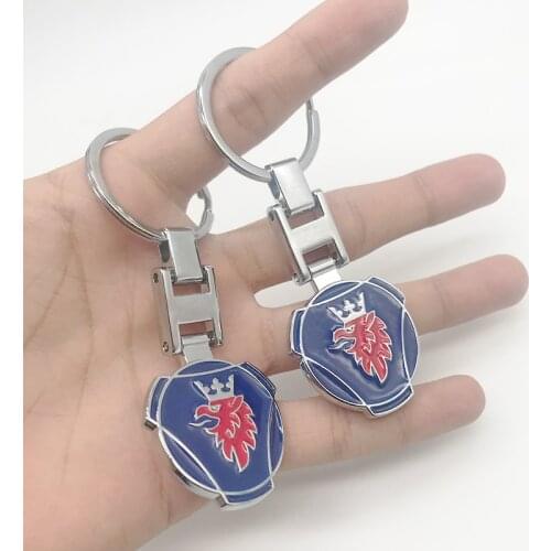 For SAAB 9-3 9-5 93 9000 900 9-7 600 99 9-X 97X Turbo X Monster 9-2X GT750 92 Business Key Chian ManAlloy Car Key Ring keychain