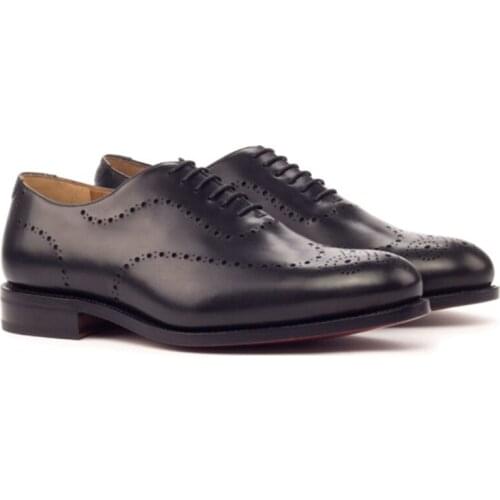 Oxford Brogue Bridegroom Wedding Dress Formal Best Men Shoes Office Black Genuine Original Business Designer Shoes