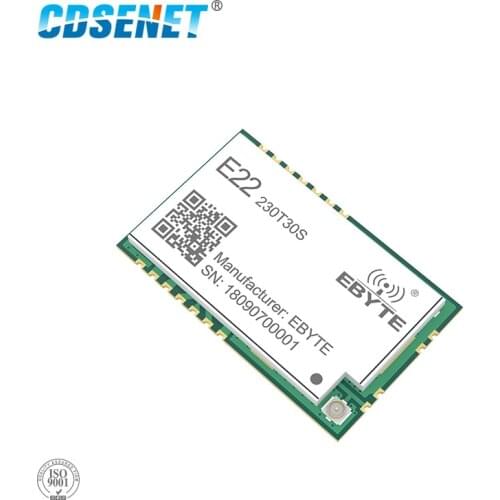 SX1262 LoRa 30dBm SMD LoRa Wireless Serial Port Module E22-230T30S IPEX Stamp Hole 1W Long Distance TCXO IPEX/Stamp