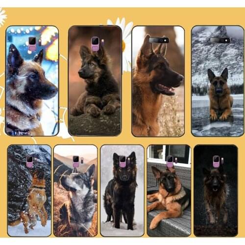 German Shepherd Dog cute animal Phone Case For Samsung galaxy S 9 10 20 A 10 21 30 31 40 50 51 71 s note 20 j 4 2018 plus