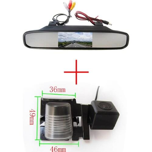 Color CCD Chip Car Rear View Camera for Jeep Wrangler 2012-2013 + 4.3 Inch rearview Mirror Monitor