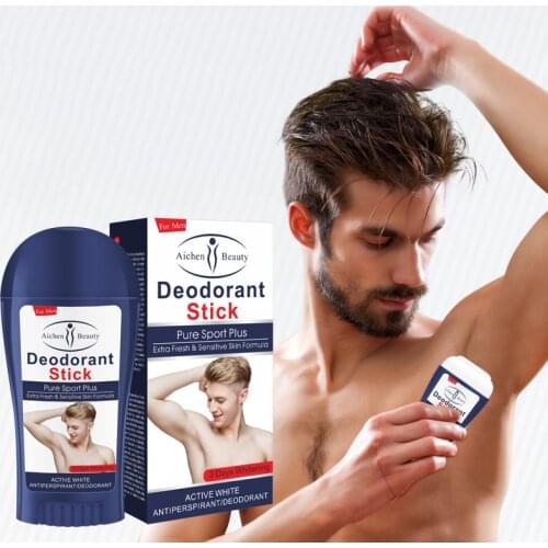 50ML Deodorant for Men Deodorant Stick Antiperspirant Stick Fragrance Deodorant Sweat Deodorant Underarm Removal Spirits Tool CC