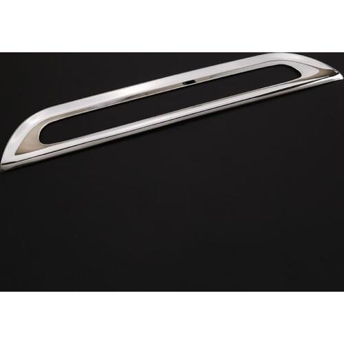 For Toyota Hilux 2015-2021 Car Styling ABS Silver Car Rear Tail Fog Light Frame Brake Light Lamp Cover Stickers Car accessories