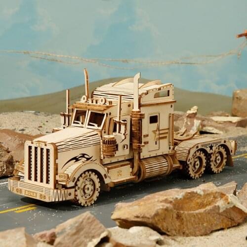 Artificial 3D Wooden Puzzle Train Model DIY Wooden Train Toy Mechanical train model kit home decora room decortion accessories