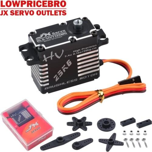 JX BLS-HV7125MG 25KG Brushless High Precision Steel Gear Full CNC Digital Servo For RC Car