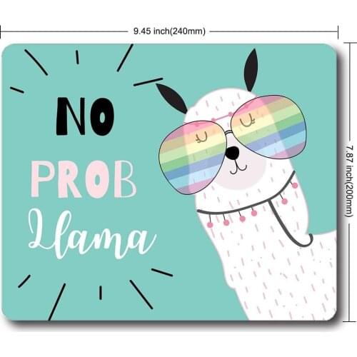 Mouse Pad Custom Motivational Quotes The Harder You Work, The Luckier You Get Inspirational Quote Non-Slip Rubber