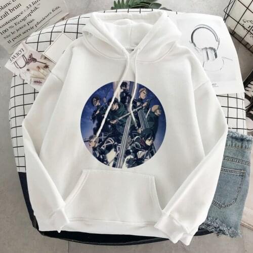 2021 Hot Japanese Anime Graphic Hoodies Women Kawaii One Piece Demon Slayer Attack on Titan Harajuku Sweatshirt Female Unisex