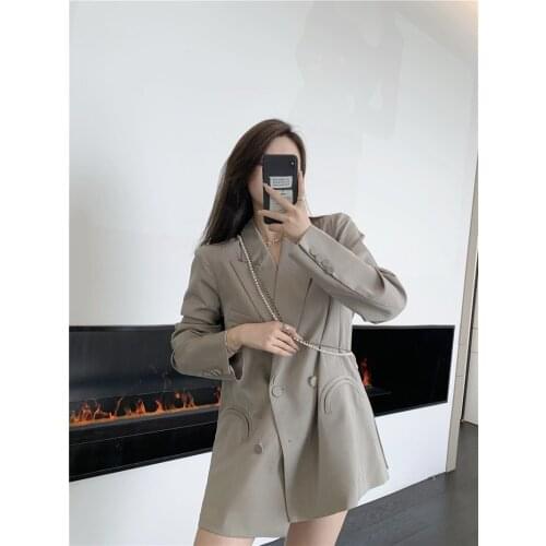 Женские двубортные пиджаки LINLING China At AliExpress