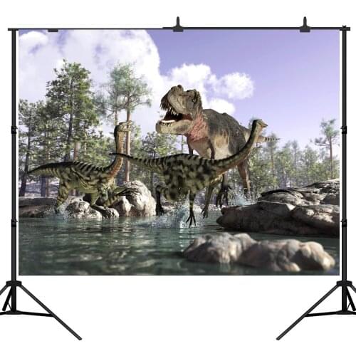 Lyavshi Jurassic Dinosaur Park Baby Birthday Party Photography Backgrounds vinyl Photographic Backdrops For Photo Studio