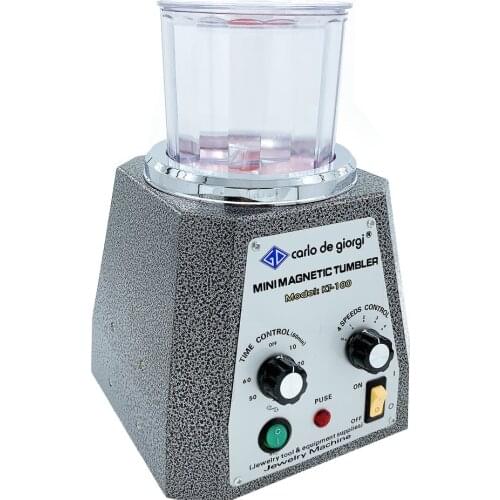 Magnetic Tumbler with 100g Pins for Free, Mini Polishing Machine Jewelry Polisher Tumbler Jewelry Tools KT-100/KD-100