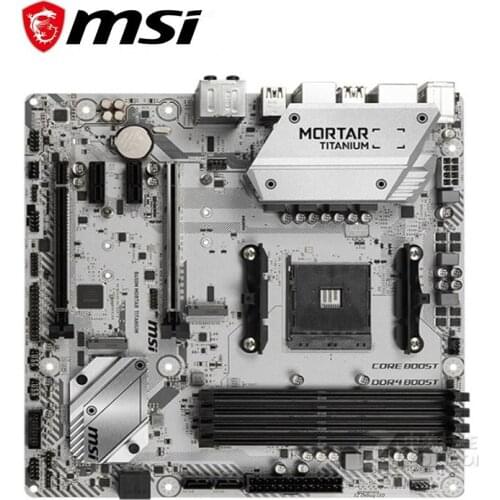 For MSI B450M MORTAR TITANIUM Motherboard Socket AM4 DDR4 For AMD B450M M.2 PCI-E 3.0 Original Desktop Mainboard Used Mainboard