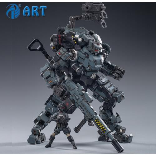 Strengthen JOYTOY Steel bone armour Grey Mechanical Collection Action Figure Model Finished Product Free Shipping 1/25