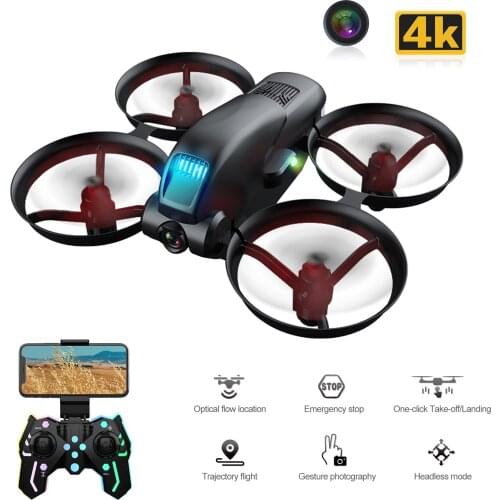 KF615 Mini Drone 4K With Dual Camera Quadcopter 2.4G Wifi FPV Optical Flow Positioning Height Hold RC Gift For Kids Toy