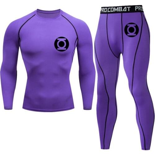 MMA Rashguard Men Sportswear Compression Sport Suits Quick Dry Clothes Jogger Training Gym Fitness Tracksuits Tights Running Set