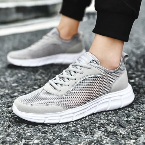 Summer New Fashion Breathable Mesh High Quality Mens Shoes Running Shoes Antiskid Wear Resistant Leisure Sports Large Size 48