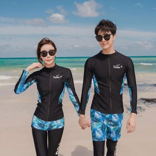 Mens Women 3-5 Piece set Long Sleeve Rashguard Zip Swim Surf Shirt Basic Dive Skin Sun UV Full Body Suits Yoga Run Tracksuits