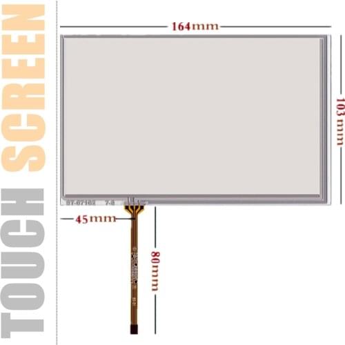 7.1''inch 4 wire resistive touch screen for Innolux AT070TN83 V.1 Industrial Handwriting Touchscreen Panel Glass 164mm*103mm