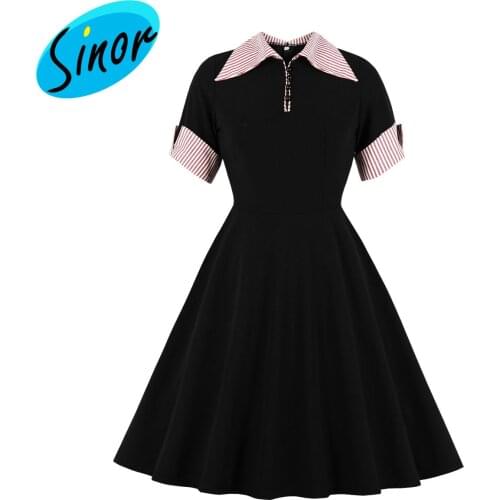 Fall 2019 standing collar fashionable waist trimming dress 2081 party dress