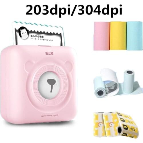 A6 Peripage Mini Photo Printer Thermal Printer 203dpi 304dpi Options Mobile Phone Inkless Wireless Printer Paper Protection Case