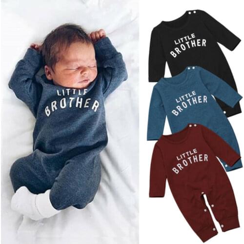 0-24M Casual Infant Baby Girl Set Casual Romper Cotton Blend Letter Printing Jumpsuit Baby Girl Boy Autumn Outfits