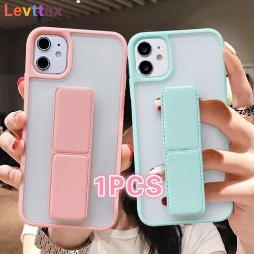 Wrist Strap Shockproof For iPhone 12pro max mini Bumper Phone Case For iphone 11Pro Max XR XS Max X 8 6 Plus Transparent Cover