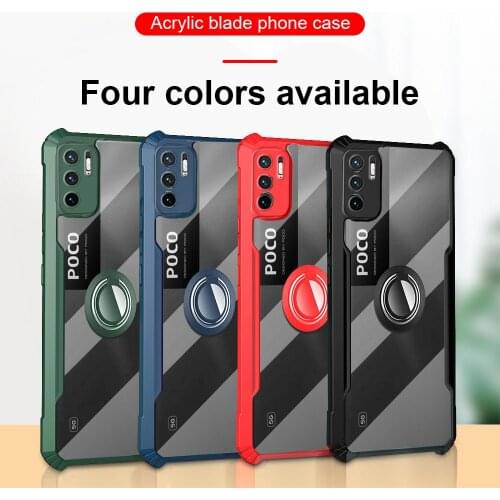 Transparent acrylic shockproof coque for xiaomi poco x3 m3 pro nfc poko little f3 x 3 pro x3pro case protect shell cover pocox3