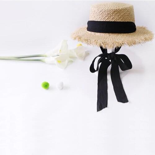 2018 Handmade Weave Raffia Sun Hats For Women Summer Women Outdoors Sunshade Straw Hat Beach Hat Foldable Hat