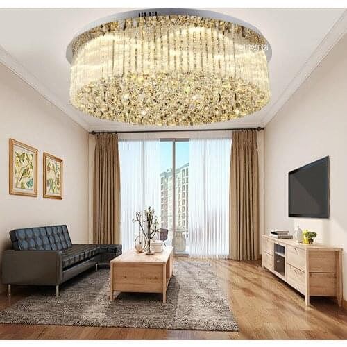 Creative atmosphere circular energy-saving LED ceiling lamp crystal lamp home room living room dining room bedroom WF12191045