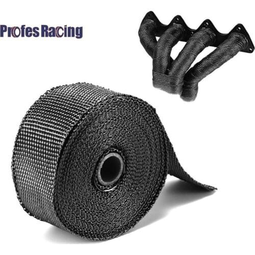 5cm*5M/10M/15M Motorcycle Exhaust Thermal Tape Header Heat Wrap Manifold Insulation Roll Resistant with Stainless Ties
