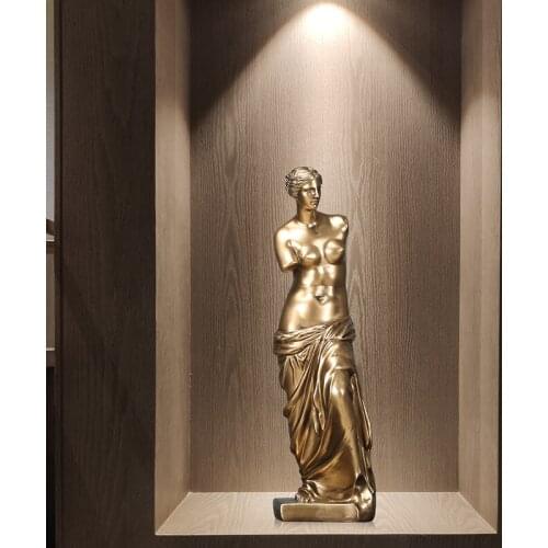 VENUS GODDESS ART SCULPTURE DECORATIONS SUNDER ARMS VENUS STATUE LUXURIOUS RESIN CRAFT MODERN HOME DECORATIONS ORNAMENT R4736