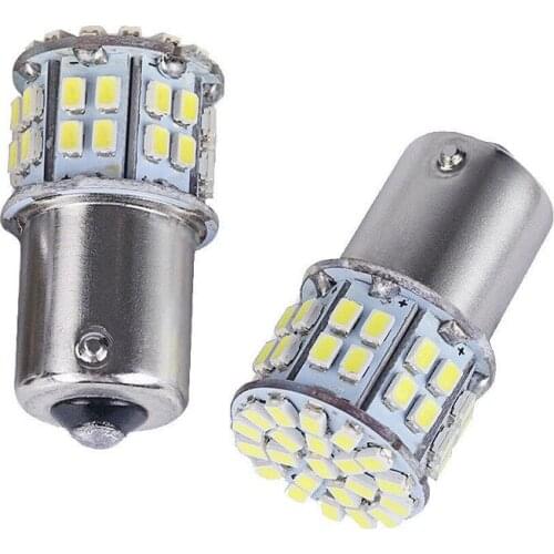 Yiastar 10pcs White 1206 50 SMD Bulbs 1156 BA15S Vehicles Backup Tail Light Turn Signal Parking Lights Indicator