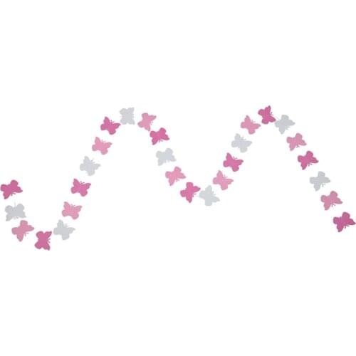 Creative 1 pc Photo Props Popular Tissues Paper Garland Strings Butterfly Banners Baby Shower Home Room Decor Wedding Favors