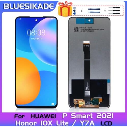6.67" For Huawei P Smart 2021 LCD Y7A Display Touch Screen For Honor 10X Lite Display PPA-LX2 LCD Digitizer Replacement Parts