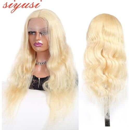 613 Body Wave Glueless HD Transparent Lace Human Hair Wig Pre Plucked Brazilian Remy Honey Blonde 13x1 Lace T Part Wigs