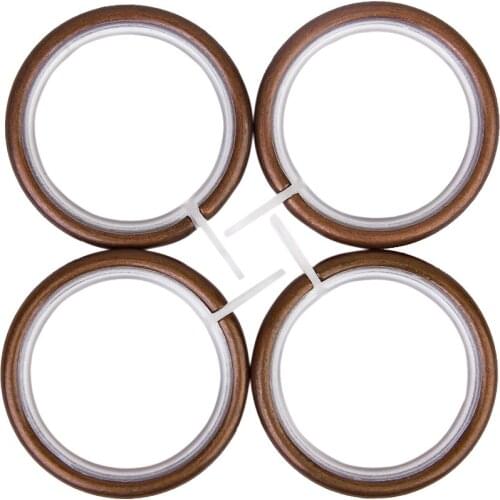 10PCS Metal Curtain Rings Silencer Noise Reduction Curtain Accessories - Red Copper