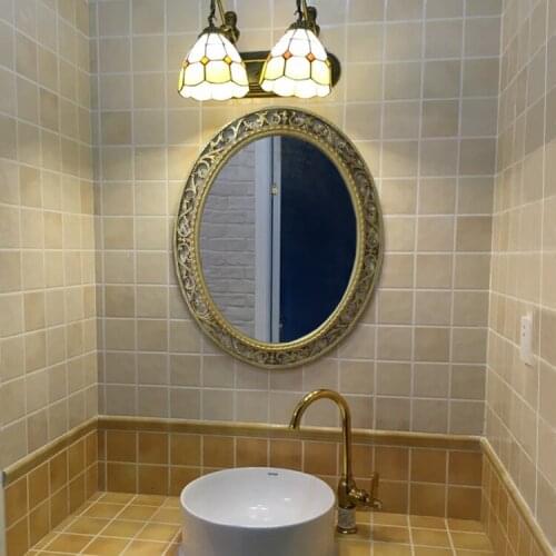 55cmx66cm American Bathroom Mirrors Sanitary Baths Washrooms Wall Hangings Makeup Decoration oval Mirrors
