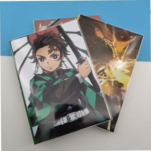 Anime Demon Slayer Kimetsu No Yaiba Kamado Tanjirou Pattern Notebook Office School Student Note Book Stationery Gift