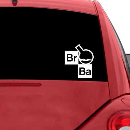 Breaking Bad Flask Car Decal Sports Workout Table Tennis Racket Vinyl Car Mural For Car Body Rear Windshield Art Stickers FA043
