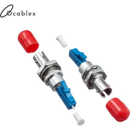 Free Shipping 5pcs/lot ST/UPC Female to LC/UPC Male Fiber Optic Adapter circular