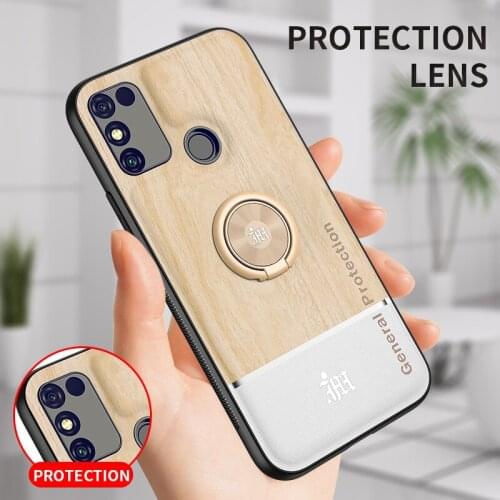 For Huawei Honor 9A X10 max 8X max 30 V30 Play 4T Pro Nova 3i 4 6 7 SE 5i Pro Y8S Case Luxury Fabric Wood Magnetic Phone Cover