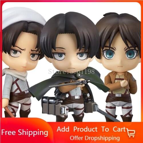 10cm Anime Figure Attack On Titan 390# 417# PVC Action Figure Toys statue Collection Model Doll Gift