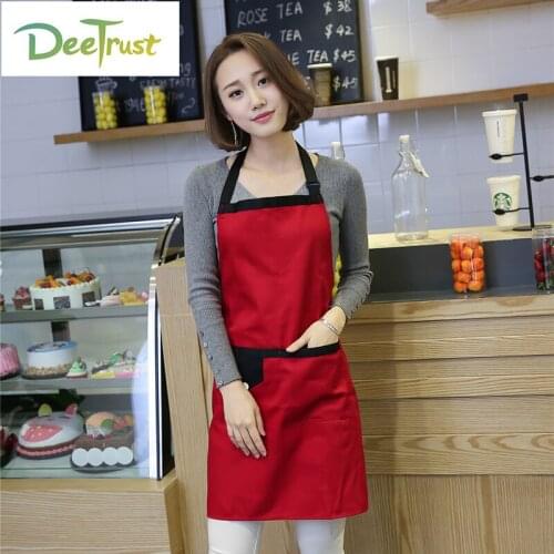 2017 Polyester Apron Solid Color Detachable Antifouling Sleeveless Unisex Aprons for Woman Men Kitchen Chef Cooking avental