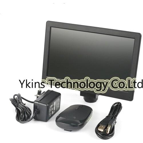 FULL HD 5.0MP 9'' Screen AIO Digital Video Microscope Camera Tablet USB TF Card Measurement Tablet Industrial Microscope Camera