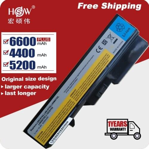 HSW 6Cell Laptop Battery L09M6Y02 L10M6F21 L09S6Y02 L09L6Y02 For Lenovo G460 G465 G470 G475 G560 G565 G570 G575 G770 Z460