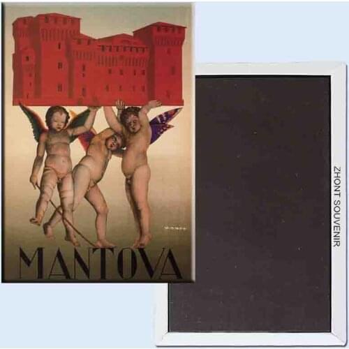 Mantova Giuseppe Riccobaldi 24131 Retro nostalgia fridge magnets
