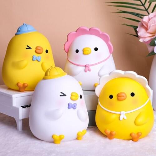 Cute Duck Coin Bank Girls Internet Hot Shatter-Resistant Can Save Large Capacity