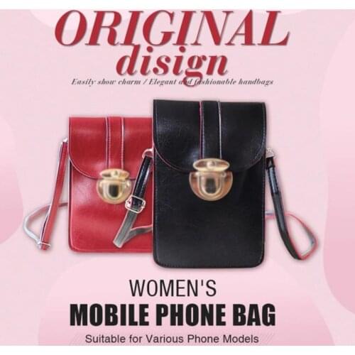 MINI Fashionable Touchable PU Leather Change Bag Crossbody For iPhone 11 pro max Xs X Samsung S9 Huawei Pocket Wallet