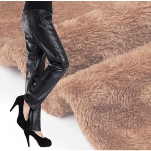 Motorcycle faux leather pants womens feet pants personality Plus velvet thick pu trousers for women fashion Windproof waterproof
