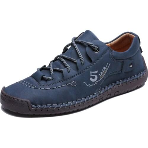 New Fashion Men Sneakers Leather Men Casual Shoes Handmade Breathable Luxury Man Shoes Brand Mens Loafers Moccasins Men Footwear