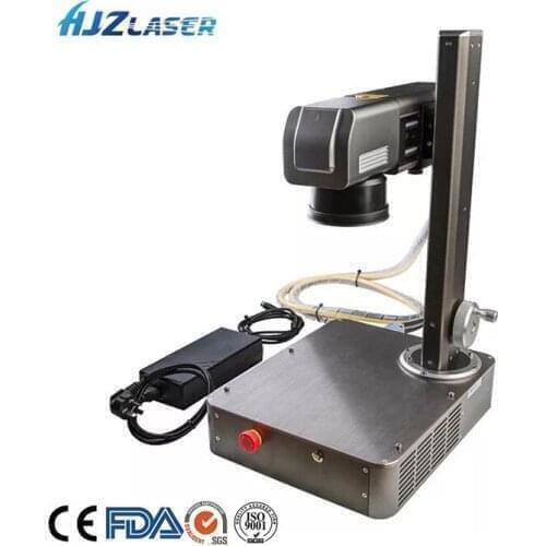 Mini desktop Fiber laser marking machine stainless steel nameplate metal diy small laser engraving machine lettering machine